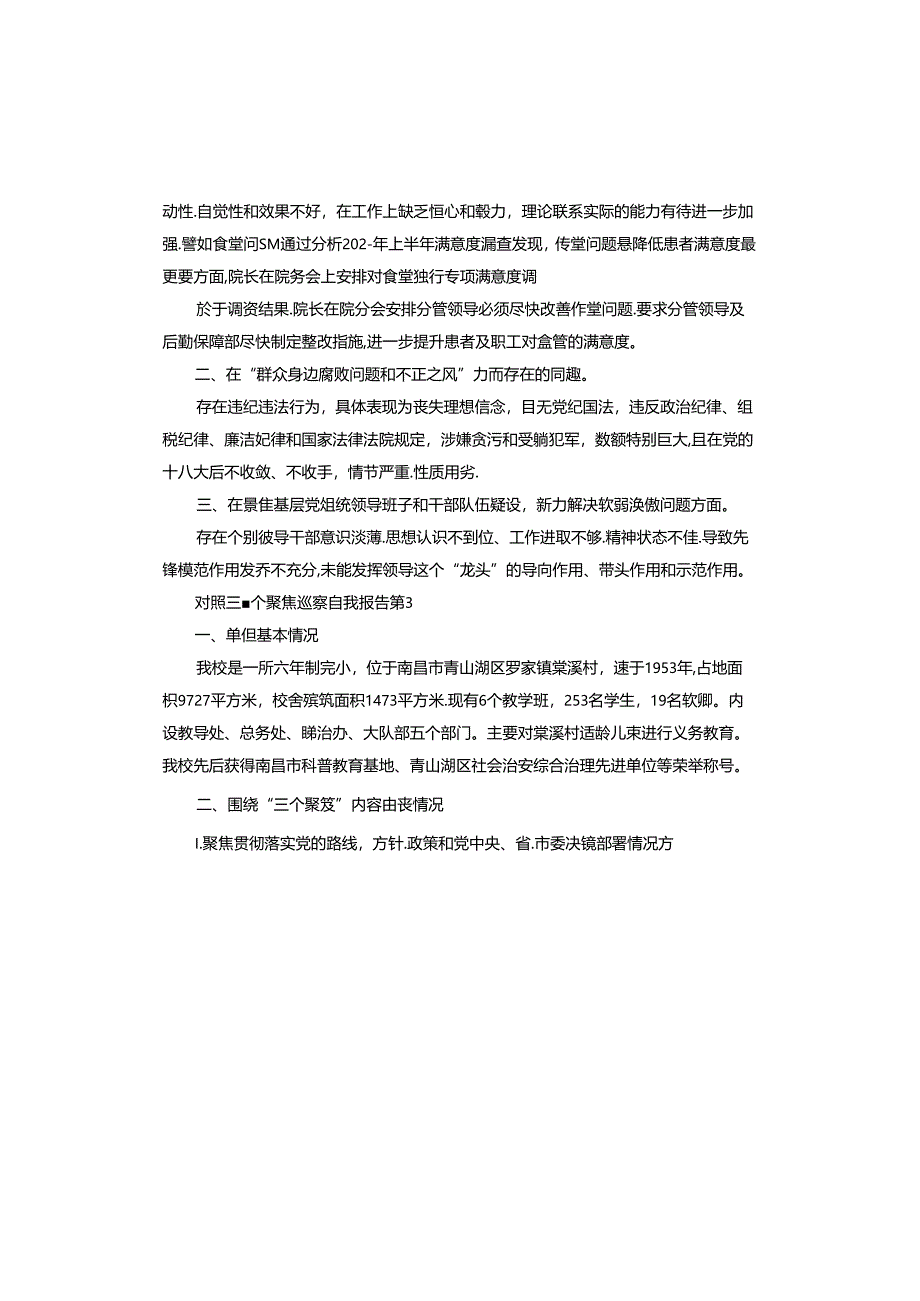 对照三个聚焦巡察自查报告.docx_第3页