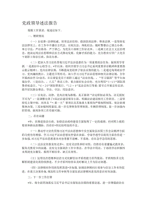 党政领导述法报告.docx
