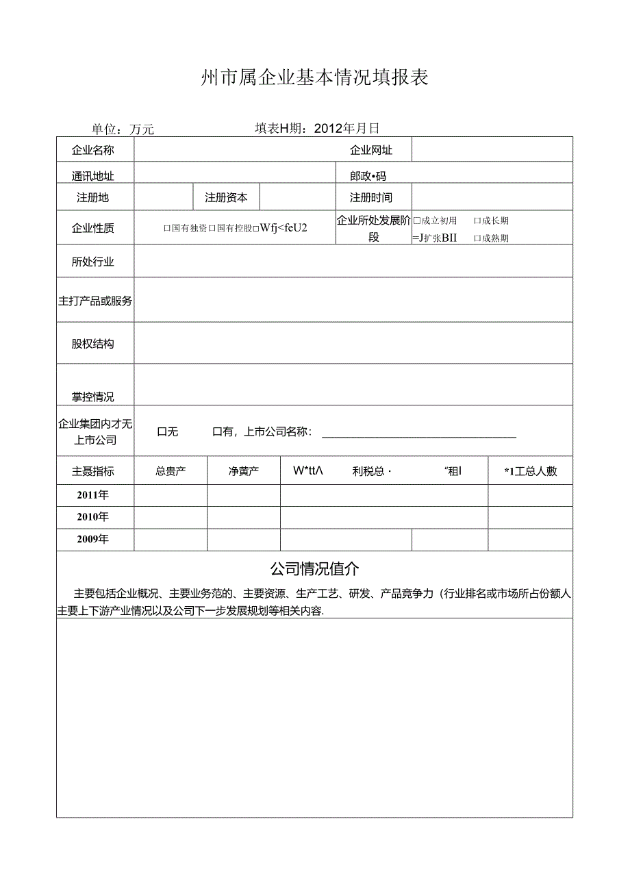 云南省股权融资项目申报表.docx_第1页