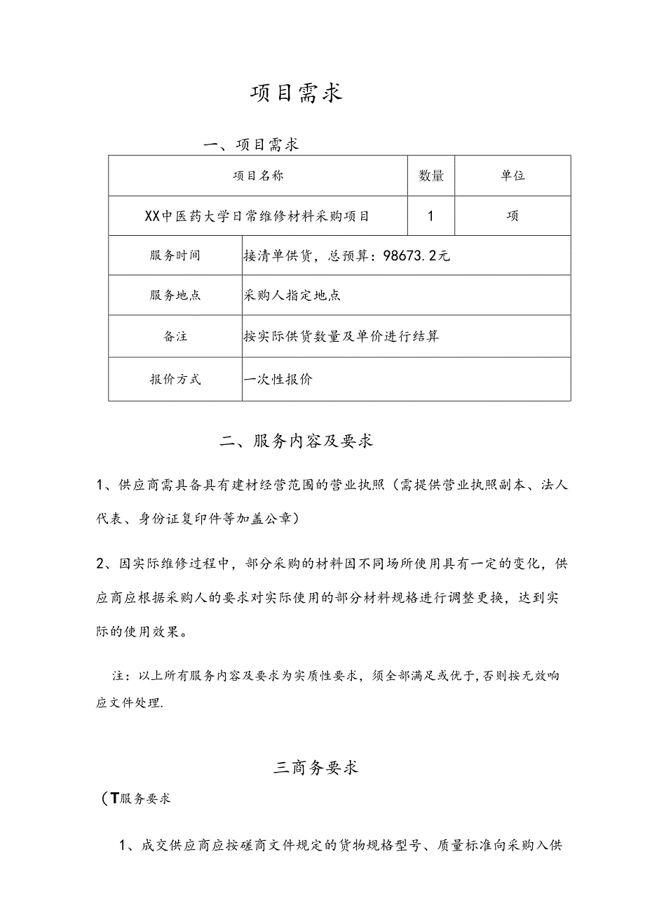 XX中医药大学关于为我校后勤保障服务中心202X年暑期学生宿舍维修耗材组织询价采购的公告（2024年）.docx_第3页