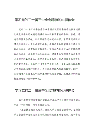 2024年党的二十届三中全会精神心得体会发言稿四十四篇.docx