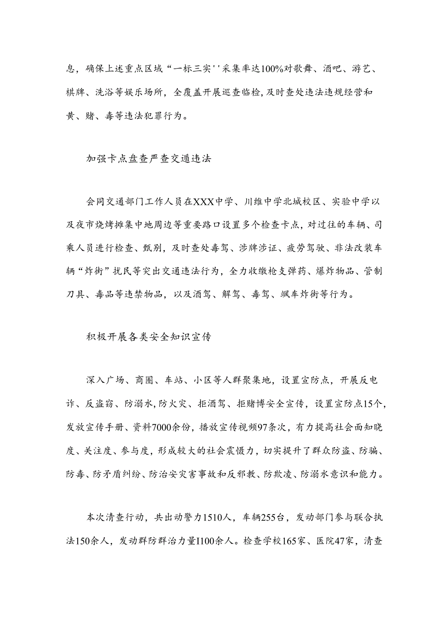 夏夜治安巡查集中统一清查整治行动总结.docx_第2页