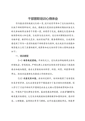 干部晋职培训心得体会.docx