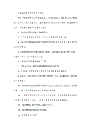 甲地镇卫生院财务室岗位职责.docx