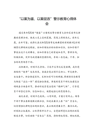 机关干部2024年以案为鉴、以案促改警示教育大会的心得体会三篇.docx