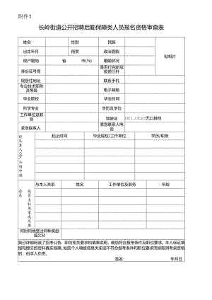 文冲街2018年招聘党建指导员报名登记表.docx
