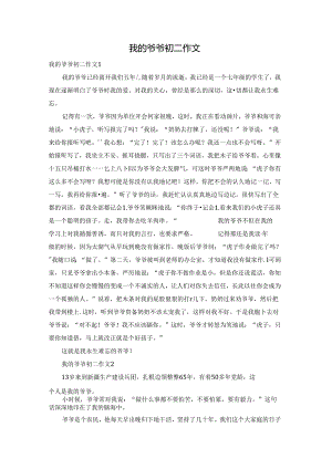 我的爷爷初二作文.docx