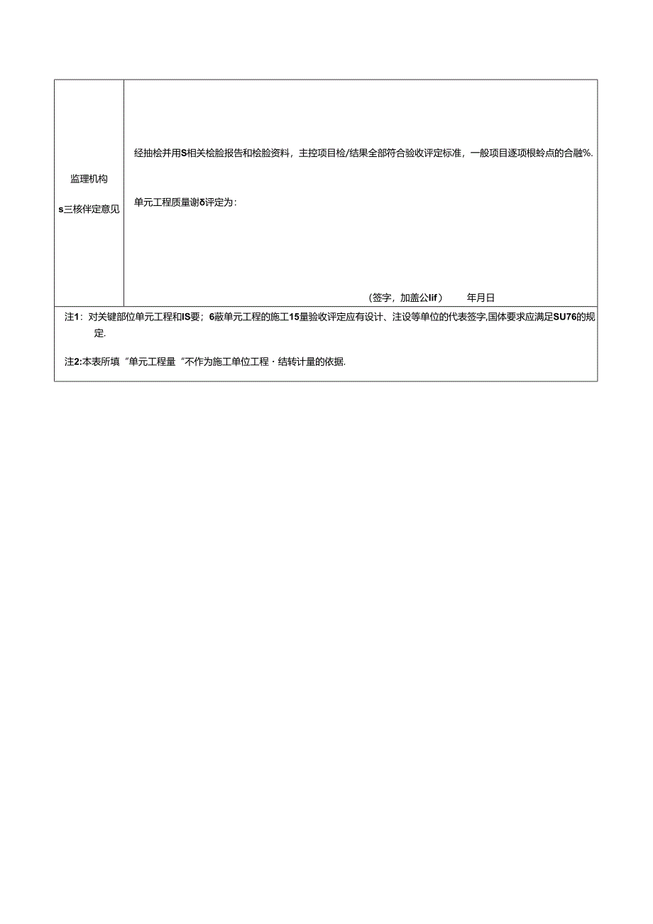 石笼护坡单元工程施工质量验收评定表.docx_第2页