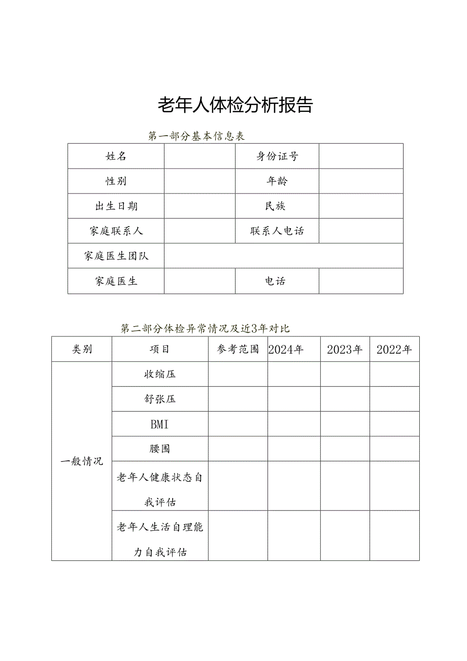 老年个人健康状况分析报告模板5-12-16.docx_第1页
