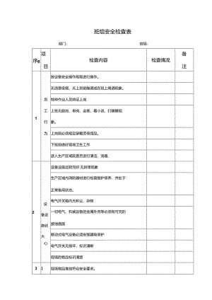 班组安全检查表.docx