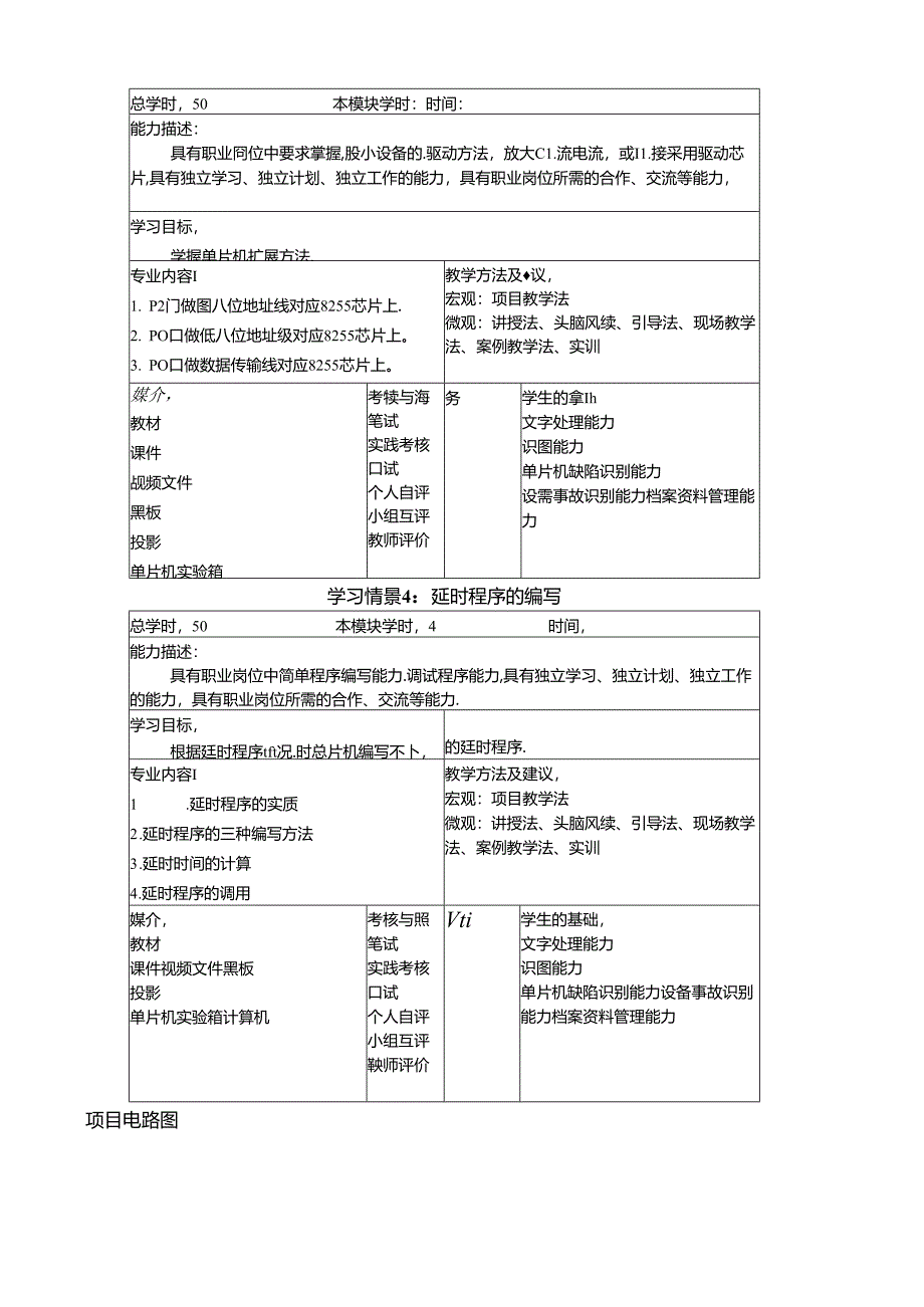 《物联网通信技术》教案——项目十四 8255并行口扩展实例.docx_第3页