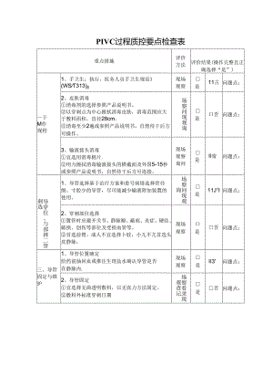 PIVC过程质控要点检查表.docx