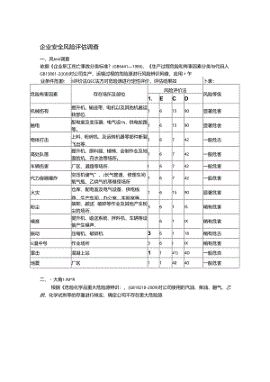 企业安全风险评估调查.docx