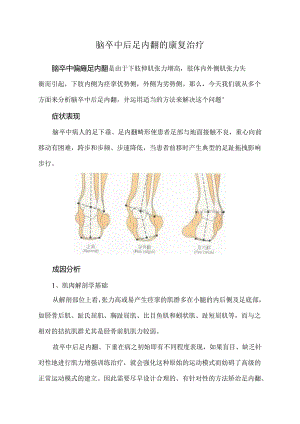 脑卒中后足内翻的康复治疗.docx