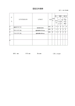 受控文件清单.docx
