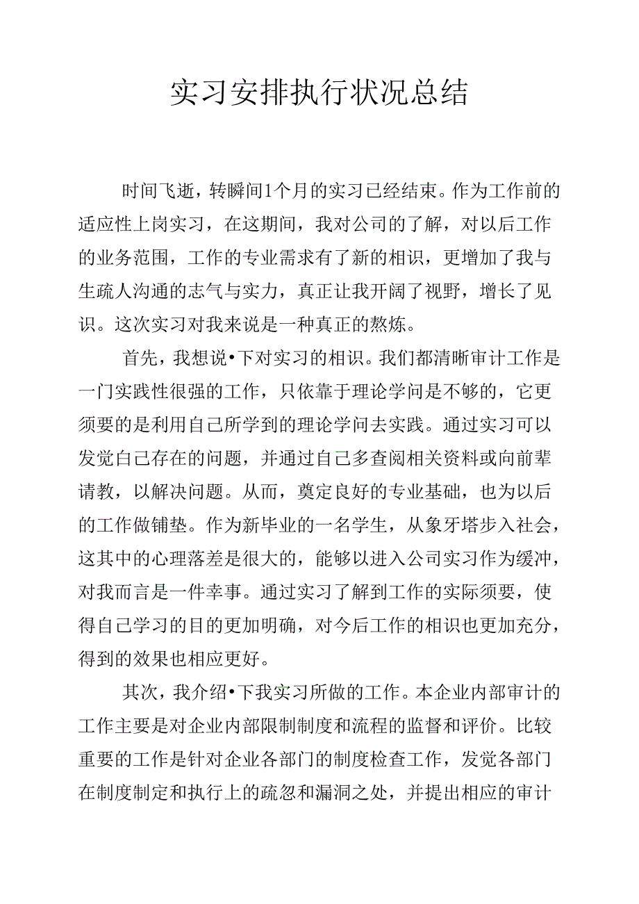 实习计划执行情况总结.docx_第1页