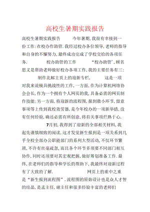大学生暑期实践报告.docx