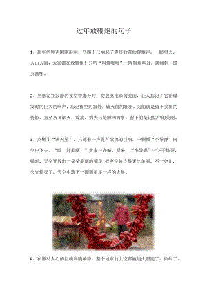 过年放鞭炮的句子.docx
