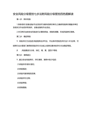 安全风险分级管控七步法附风险分级管控四色图解读.docx
