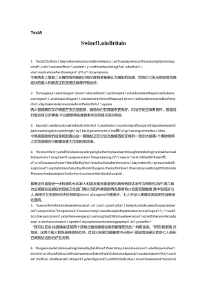 Swine flu in Britain 中英文对照.docx