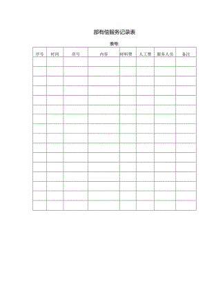 小区物业工程部部有偿服务记录表.docx