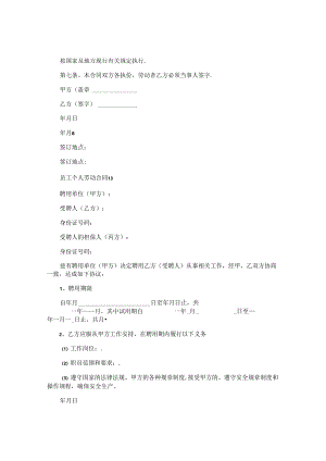 员工个人劳动合同.docx