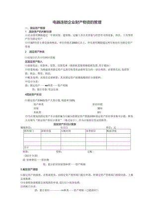 电器连锁企业财产物资的管理.docx
