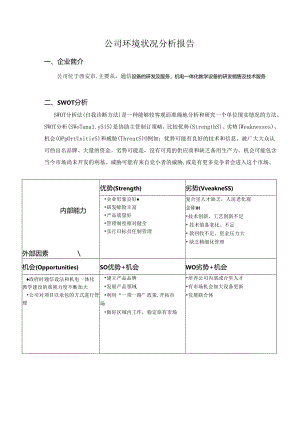 公司环境状况分析报告.docx
