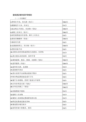 星级酒店餐饮部评审细则.docx