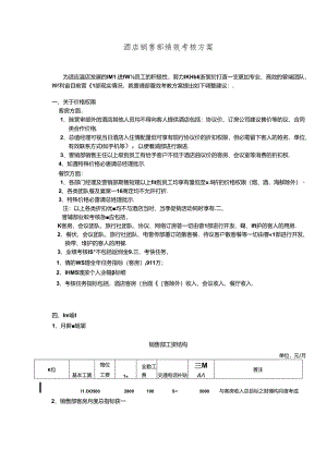 酒店销售部绩效考核方案.docx