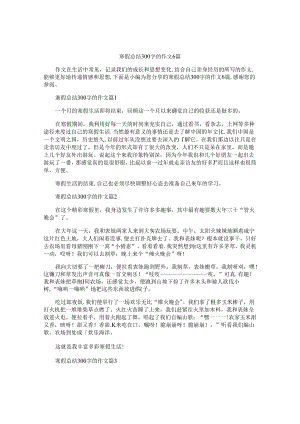 寒假总结300字的作文6篇.docx