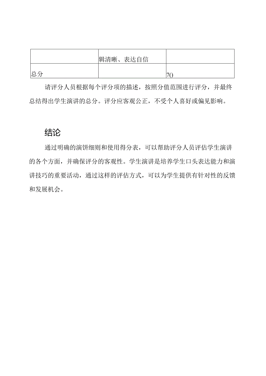 学生演讲细则及得分表.docx_第3页
