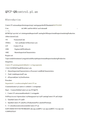 SAP_QM_Controlplan_QPCP_FMEA_Inspectionplan_Tasklist.docx