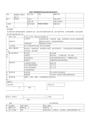 房地产控股集团财务部出纳岗位职责说明书.docx