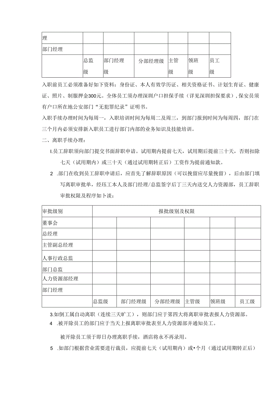 大酒店管理入职离职制度及程序.docx_第2页
