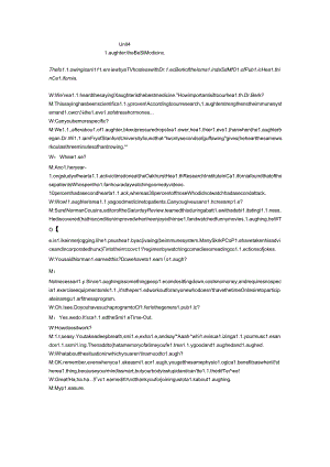 Laughter the Best Medicine.docx