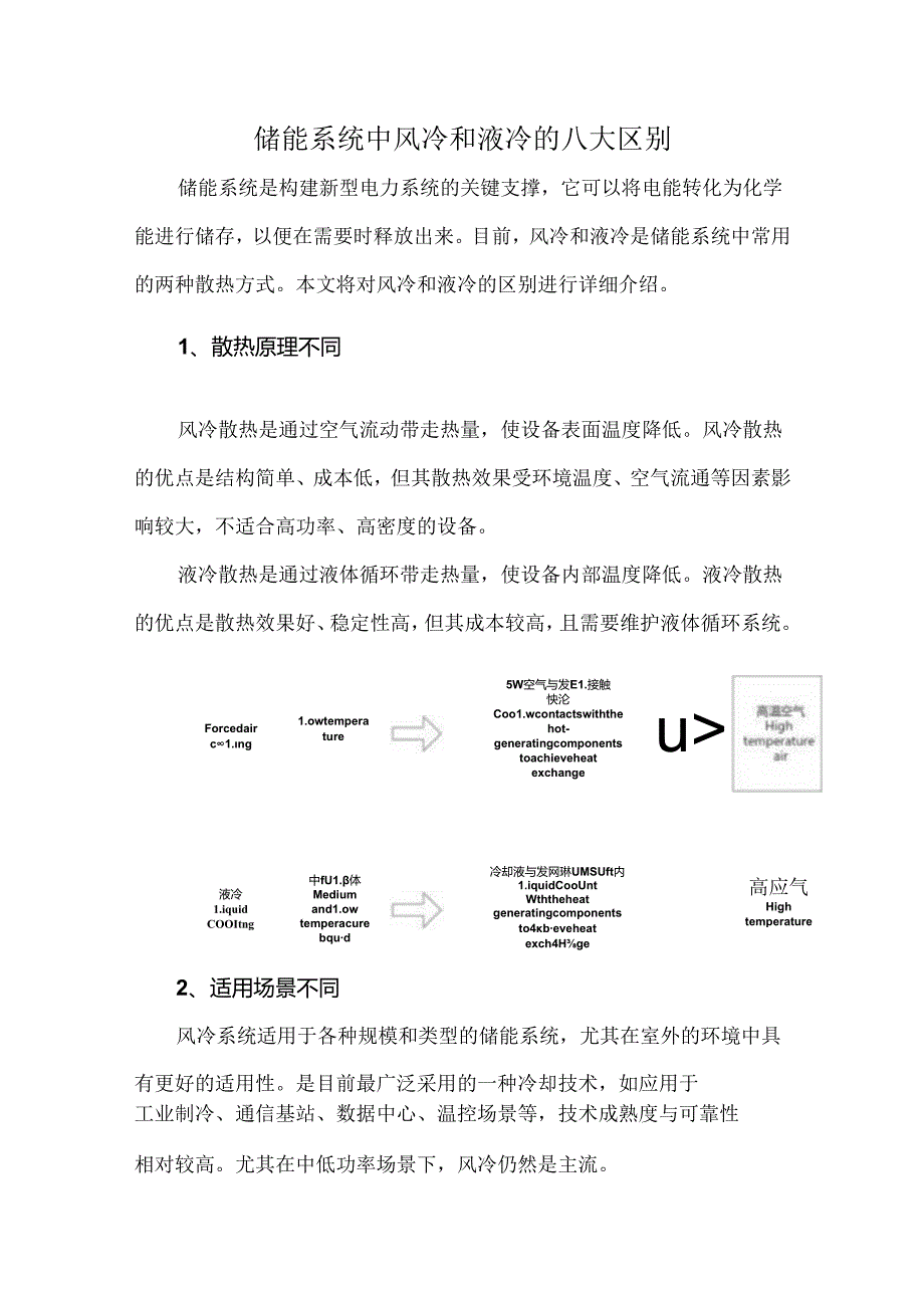 储能系统中风冷和液冷的八大区别.docx_第1页