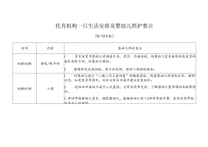 托育机构一日生活安排及婴幼儿照护要点.docx