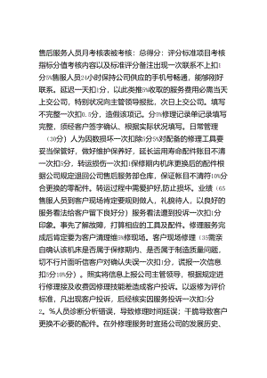 售后服务人员考核表.docx