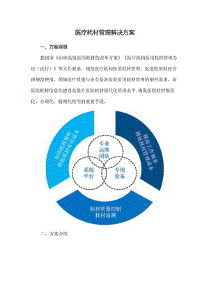 医疗耗材管理解决方案.docx