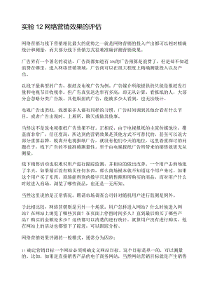 网络营销效果的评价.docx
