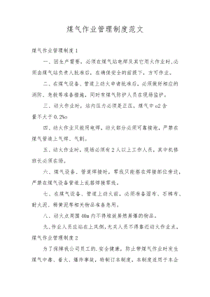 煤气作业管理制度范文.docx