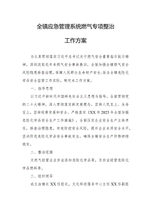 全镇应急管理系统燃气专项整治工作方案.docx