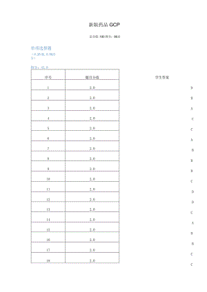 2020新版药品GCP试题.docx