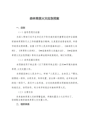森林草原火灾应急预案.docx