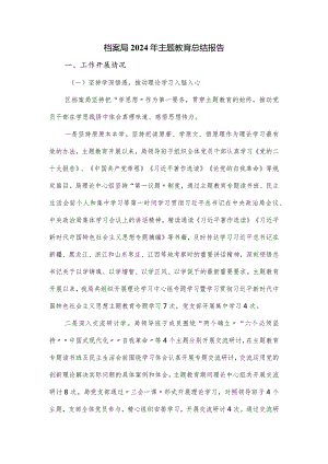 档案局2024年主题教育总结报告.docx