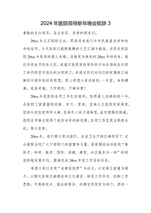 2024年医院领导新年晚会致辞3.docx