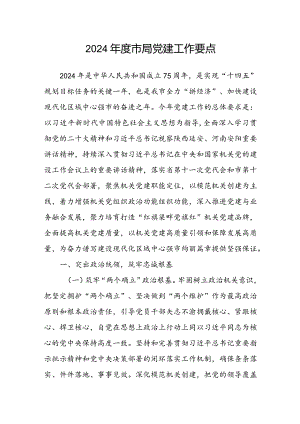 2024年度市局党建工作要点.docx