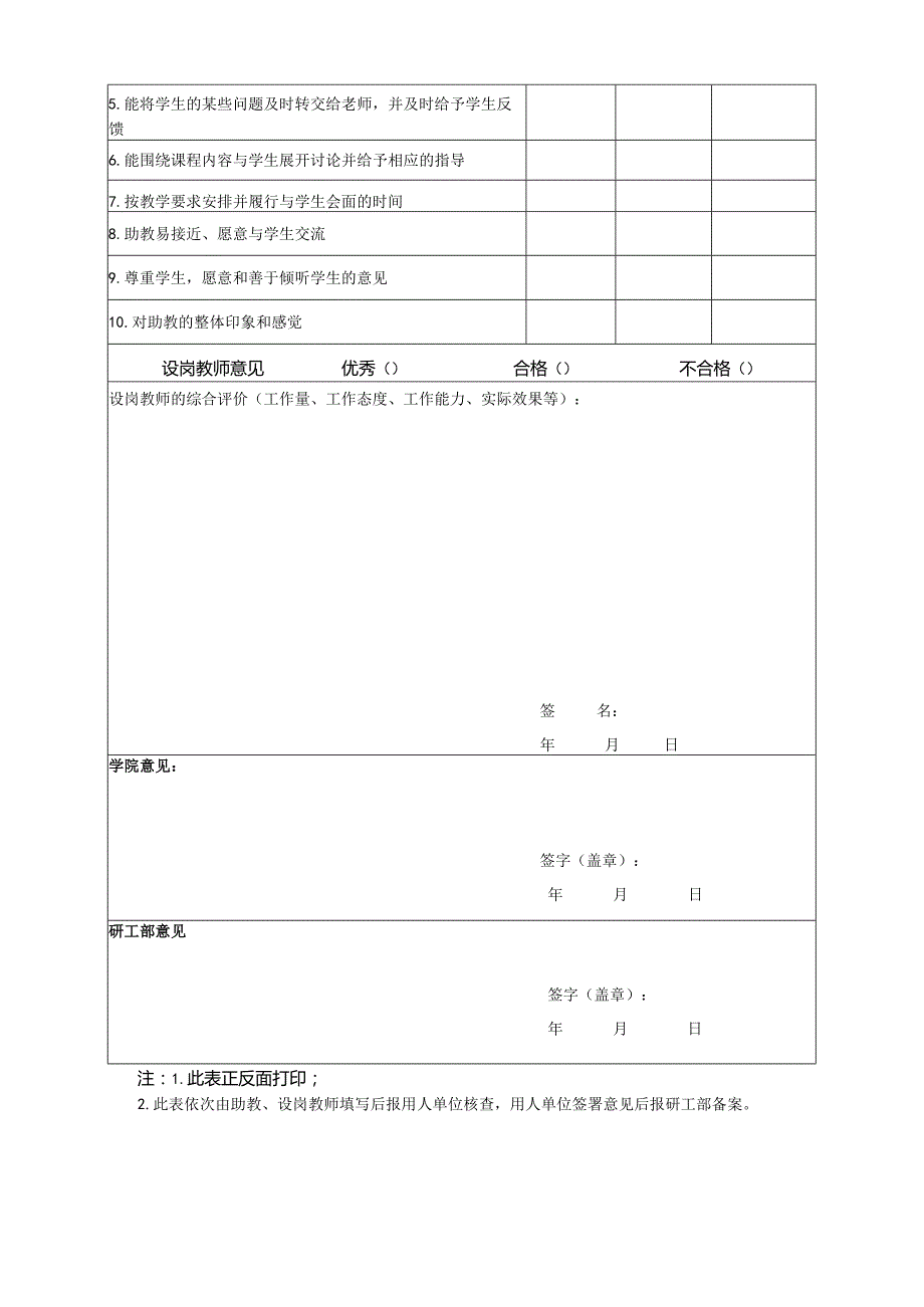 研究生助教岗位考核鉴定表.docx_第2页