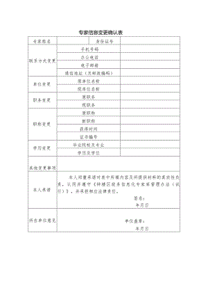 专家信息变更确认表.docx